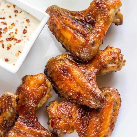 Smoked Sweet, Spicy and Herbed Chicken Wings
