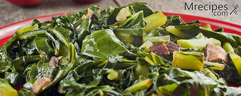 Braised Collard Greens and bacon