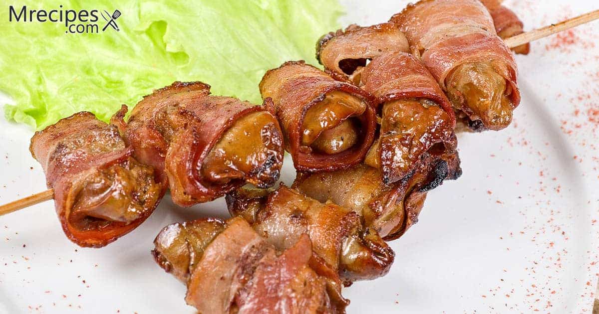Smoked Chicken Livers Wrapped in Bacon Recipe