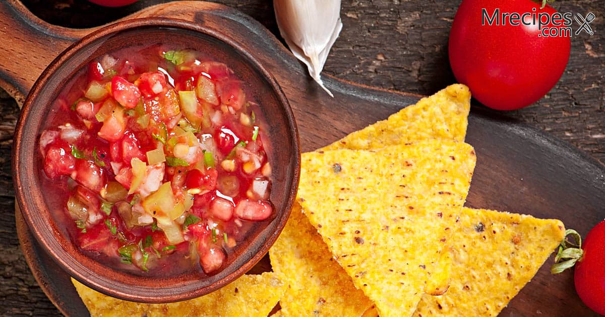 Salsa with Smoked Vegetables and Fruits Recipe