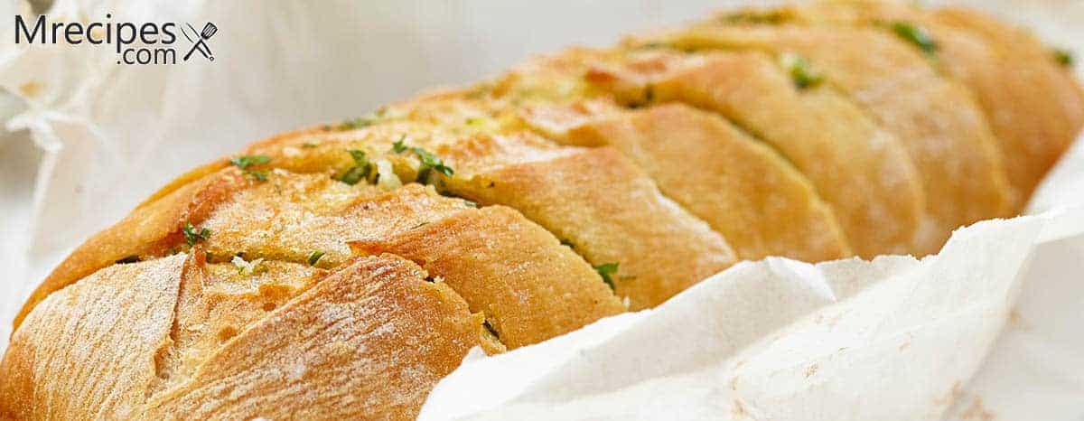 Baked garlic bread