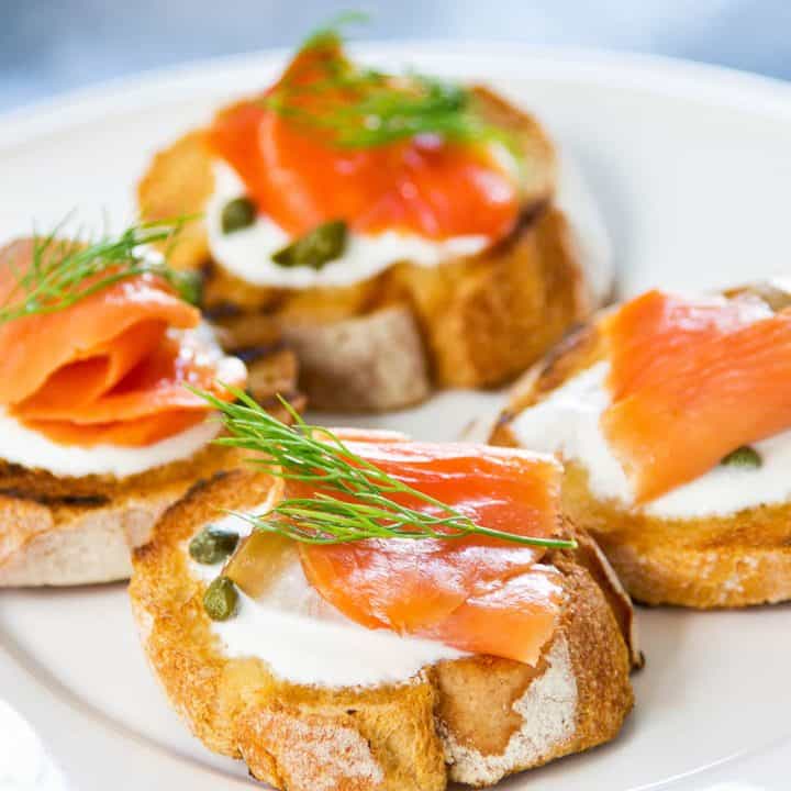 Smoked Salmon Crostini